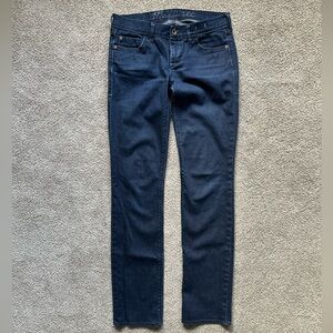 Madewell Dark Blue Straight Leg Jeans